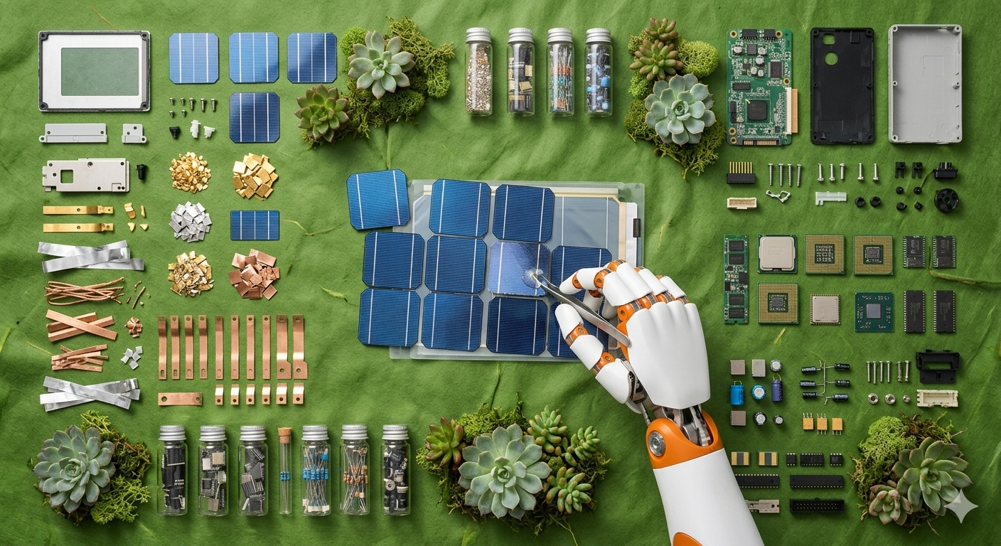 EcoTech Recovery – Hub de Reciclare Panouri Solare și Baterii EV
