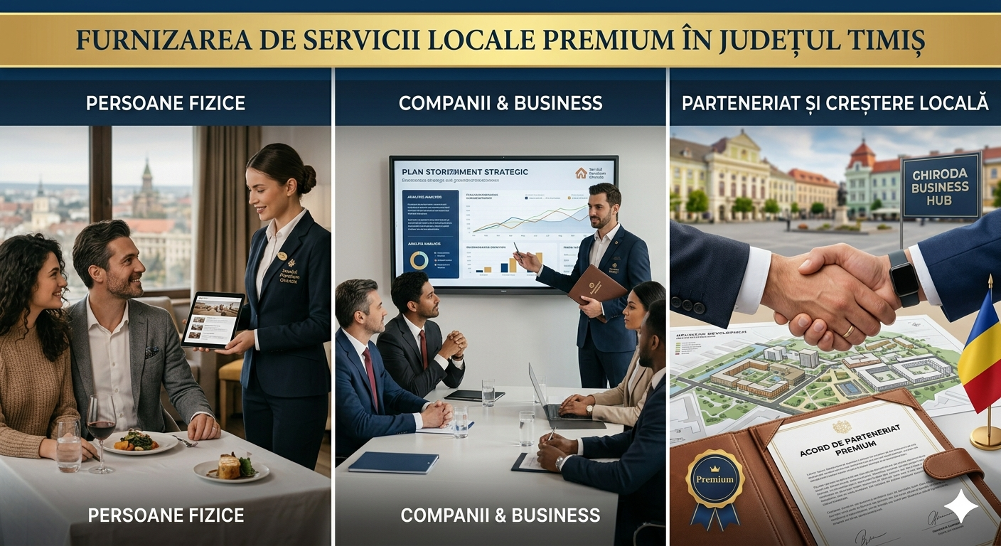 Furnizarea de servicii locale premium pentru clienți persoane fizice și companii