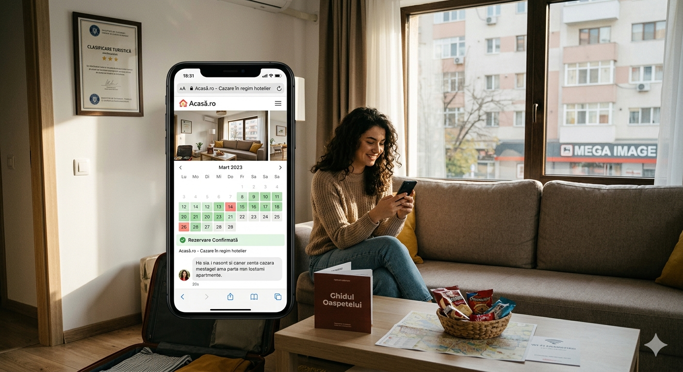 Închiriere locuințe în regim hotelier prin platforme online